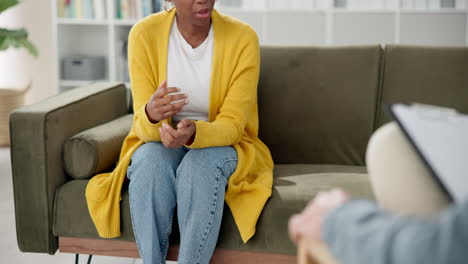 a woman in therapy