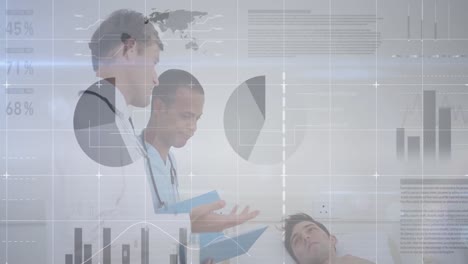 Animation-of-data-processing-over-doctors-and-patient