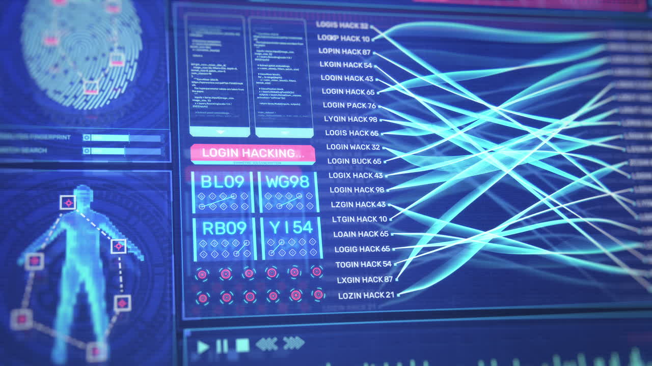 Futuristic Hacking Screen