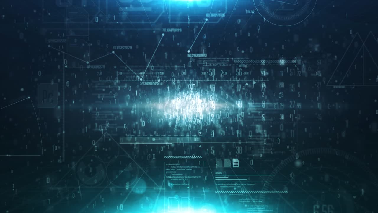 Abstract Digital Data Visualization