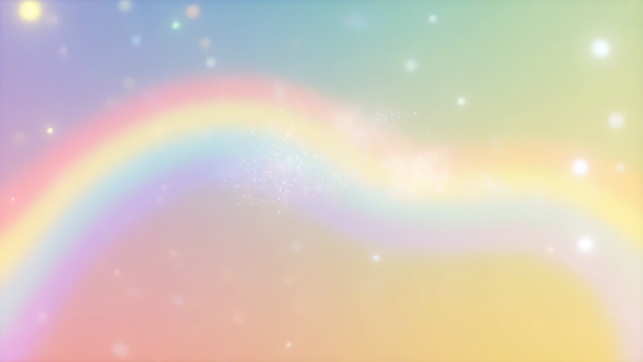 Pastel Rainbow Gradient with Sparkles
