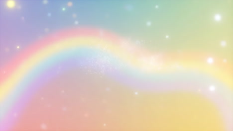 pastel rainbow gradient with sparkles