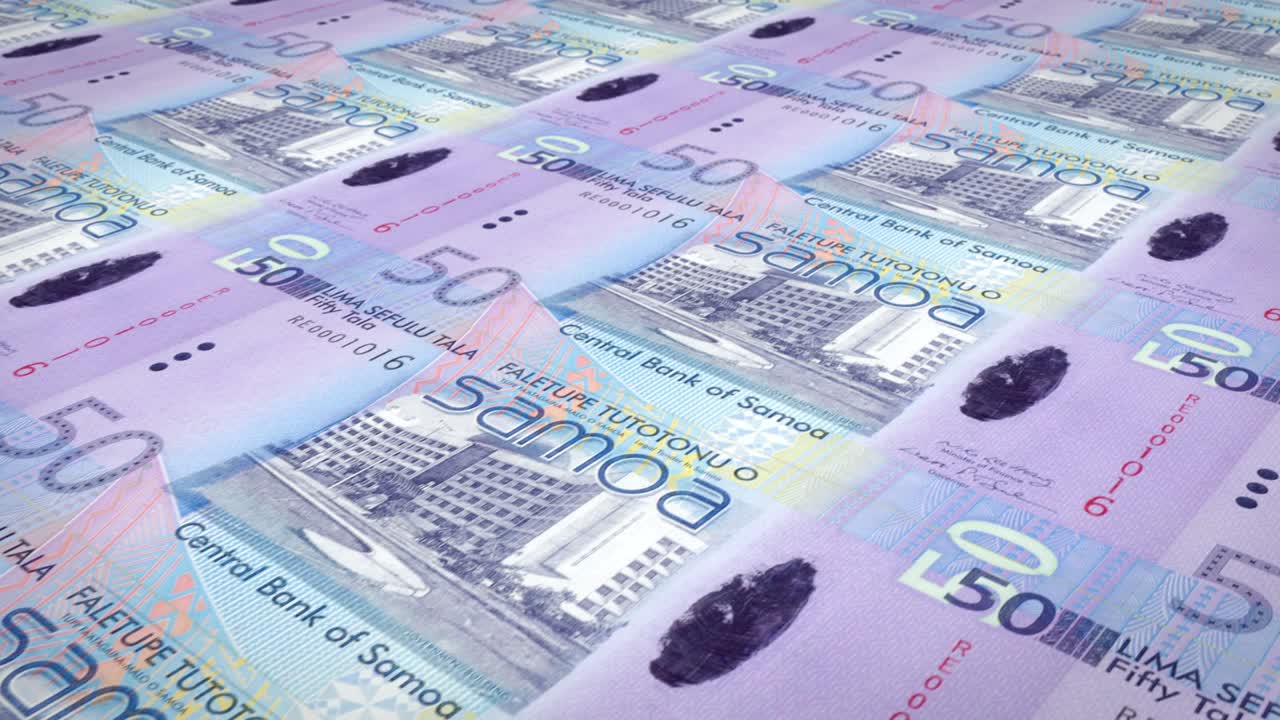 사모아의 50 타라 지폐, 현금, 루프