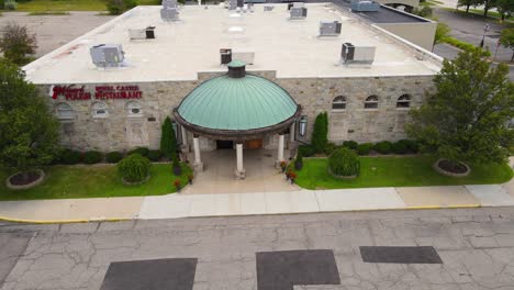 aerial view of american polish cultural center and restaurant