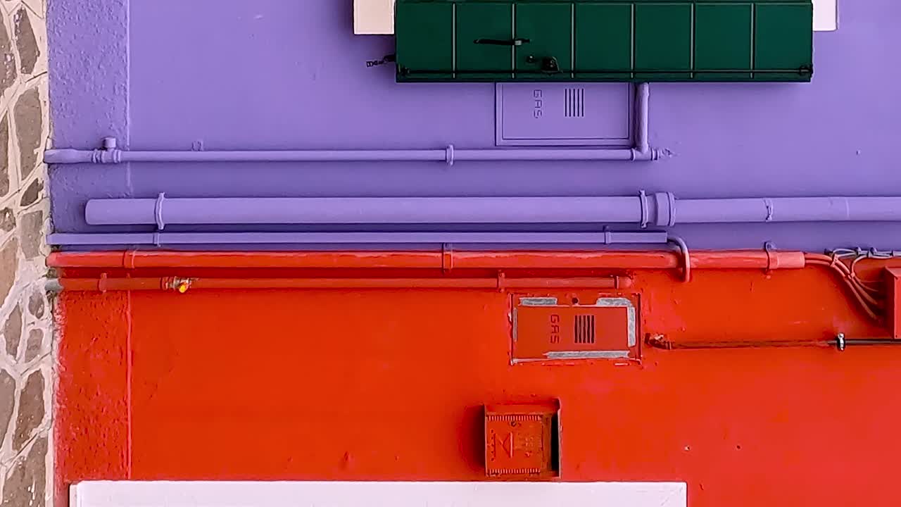 burano isla veneciana casas pintadas de colores, italia