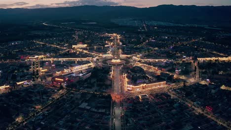 night view of turks bagua city.