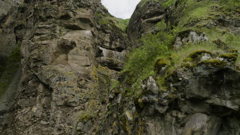 massive eroded rocks at the mountains in tmogvi fortress, samtskhe-javakheti, southern georgia