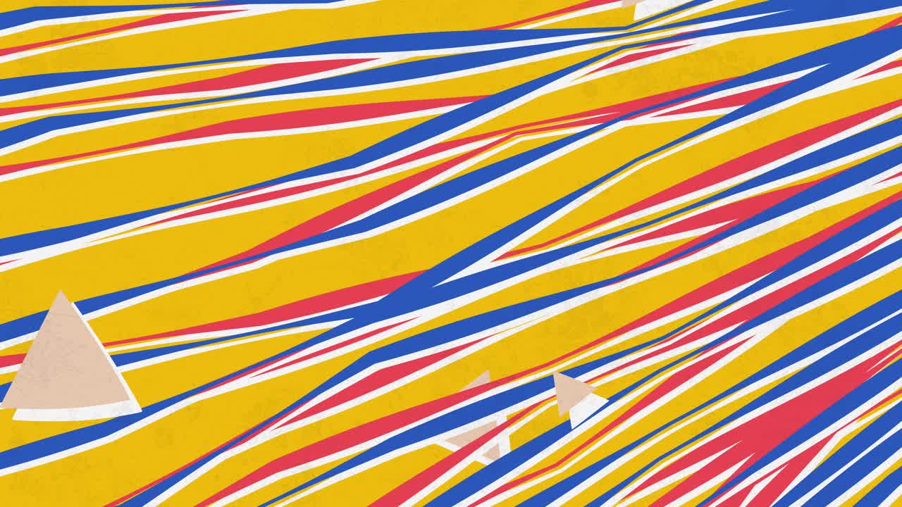 fondo de elementos caóticamente dispersos de color amarillo