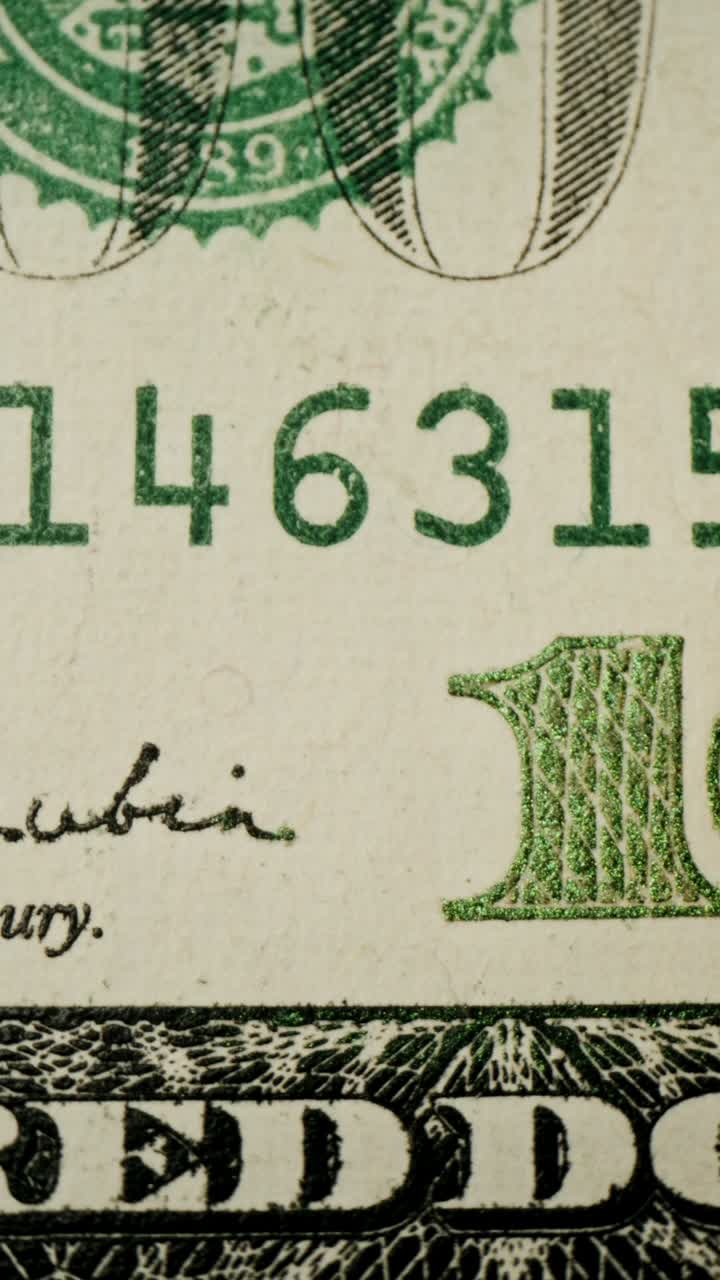 미국 1달러 지폐의 클로즈업