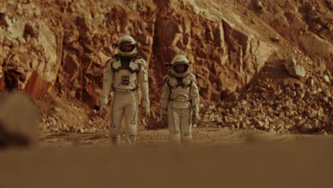los astronautas en marte