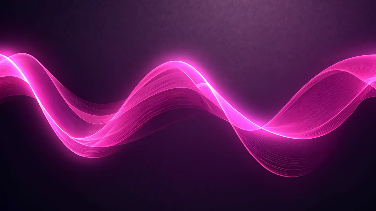 Abstract Pink Light Wave