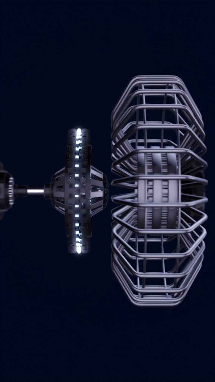 diseño futurista de motores mecánicos