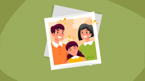 an animation of a illustrated international day of families