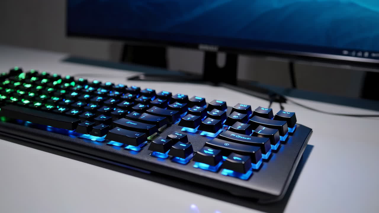 Gaming Keyboard with RGB Lighting