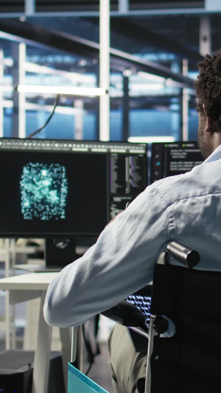 Vertical Video Server Hub Programmer With Paraplegia Uses Ai Machine Learning Node Tree Tool