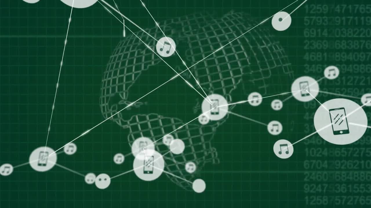 디지털 글로브와 함께 움직이는 커 ⁇ 터와 디지털 데이터