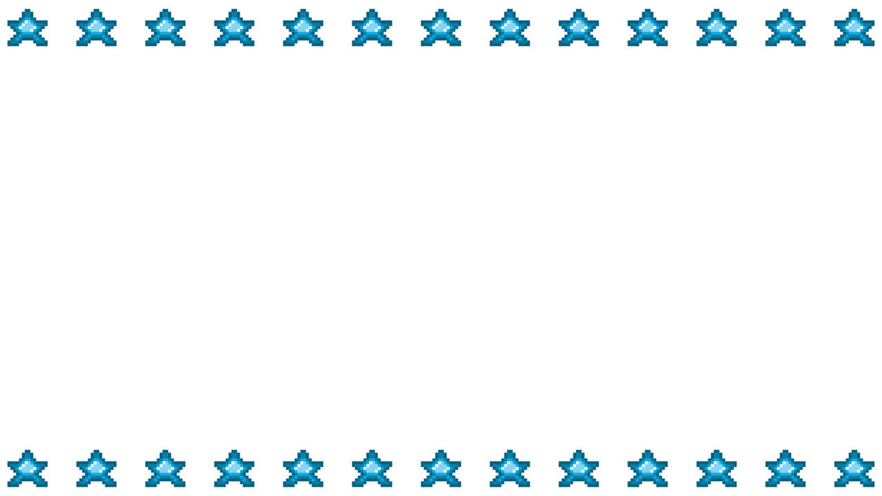 Pixel Art Mini Star icon Frame Animated Overlay 1080p Transparent 30 fps (2).mov