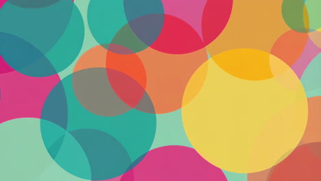 vibrant abstract overlapping circles background