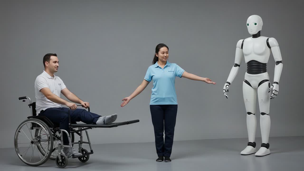 Exploring Assistive Technology: A Vision of Human-Robot Interaction Demonstration with a Robot, a Caregiver, and a Person in a Wheelchair