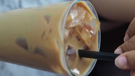 bebida de café helado
