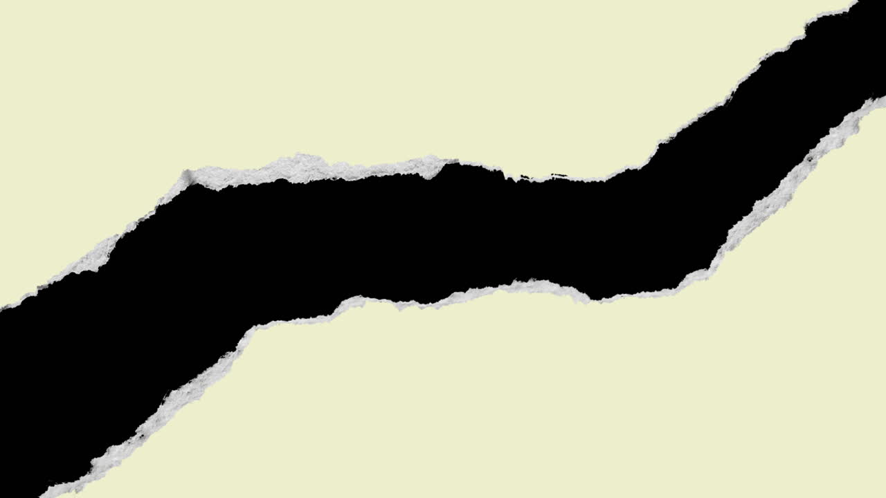 Torn Paper Revealing Black Background Transition