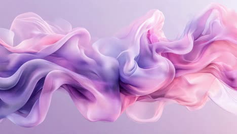 delicate flowing fabric in pastel colors