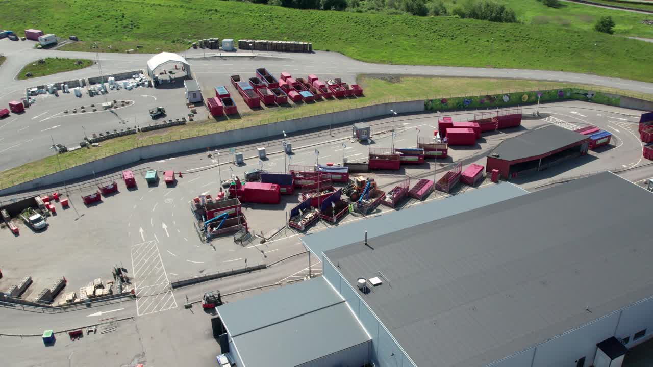 Kikas Atervinningscentral Recycling Center In Molndal, Sweden. Aerial