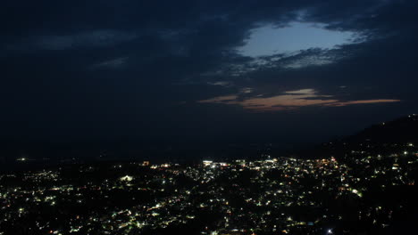 timelapse of city lights in the evening