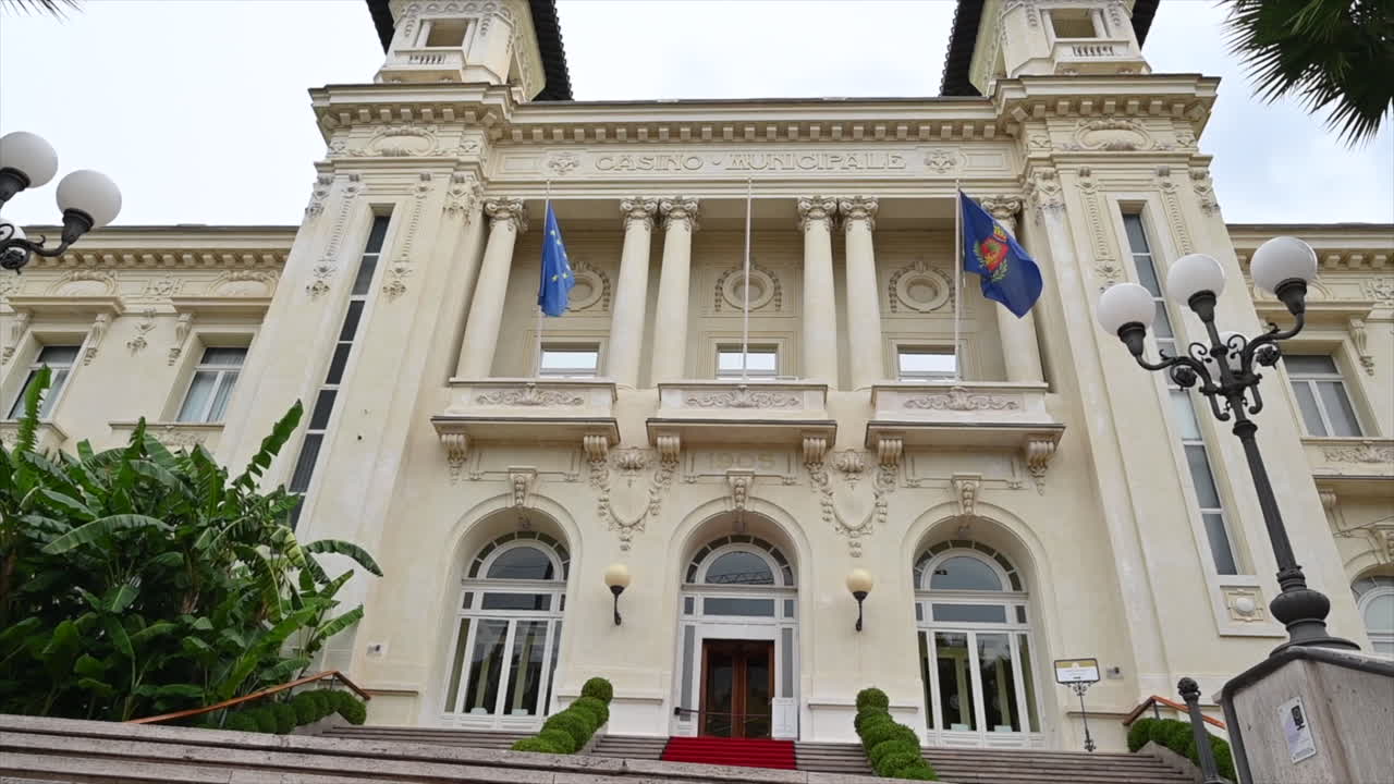 Casino building in Sanremo city, Italy