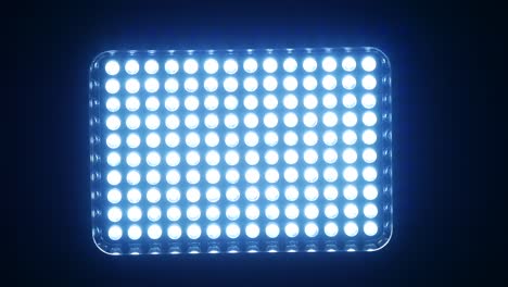 close-up of a rectangular led light panel