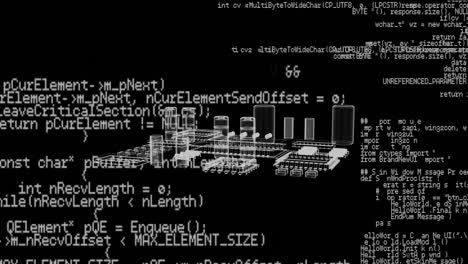 animation of data processing over computer processor