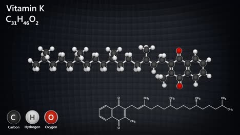 la vitamina k (filoquinona) es un ciclo sin costuras.