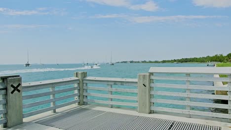 view of the sea in a pier