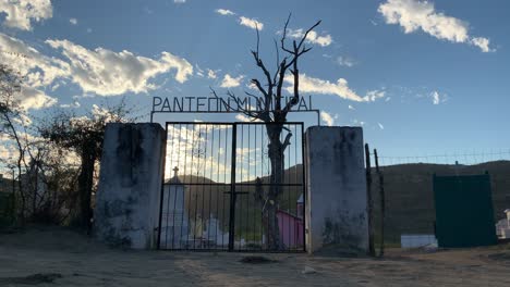 city cemetery of the town of triunfo, baja, mexico