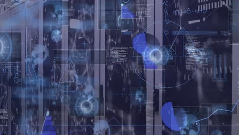 Animation-of-mathematical-equations-and-data-processing-over-server-room