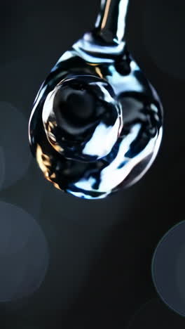 water droplet close up