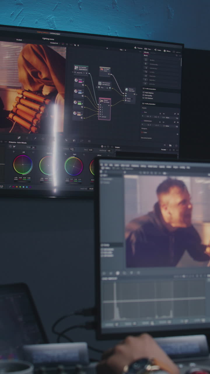 estación de trabajo de edición de video