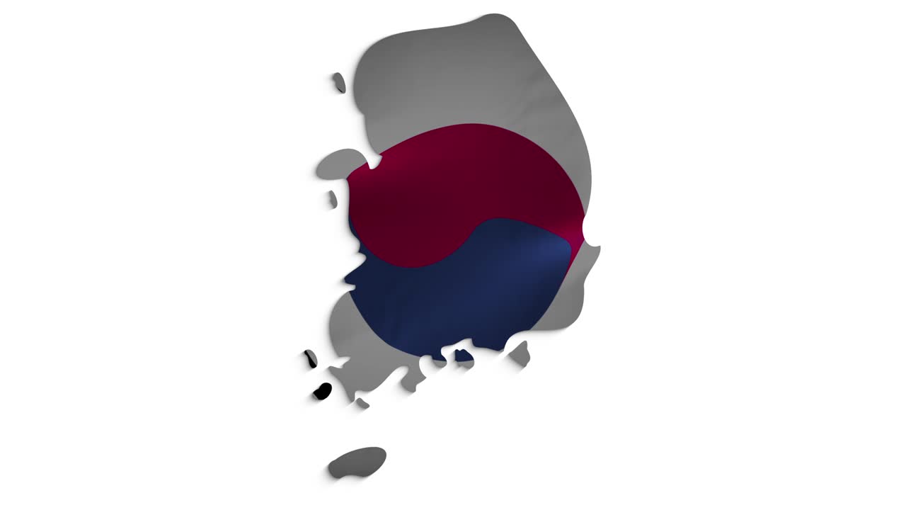 3d 한국 발 직물 표면 배경 애니메이션의 고품질 영상