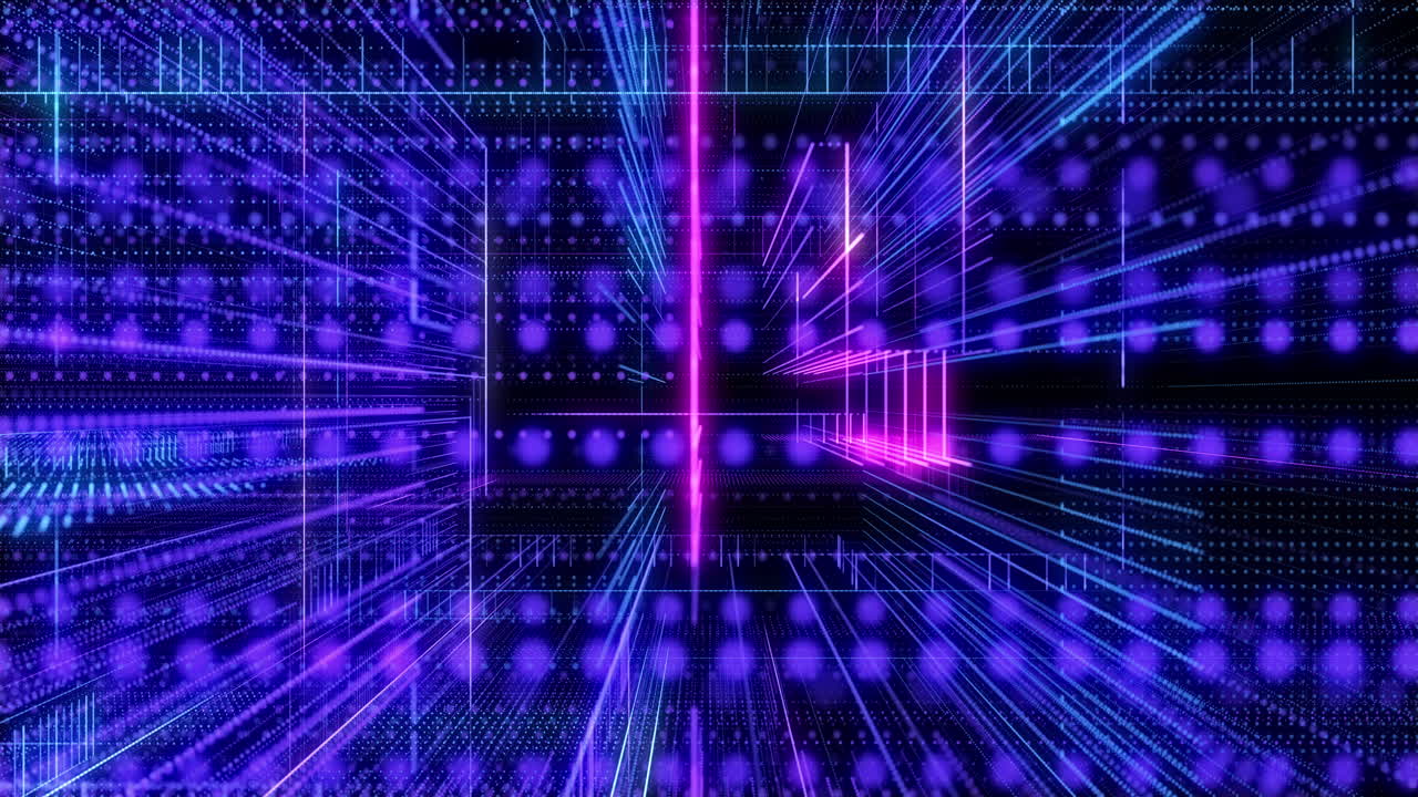 Abstract Futuristic Digital Grid