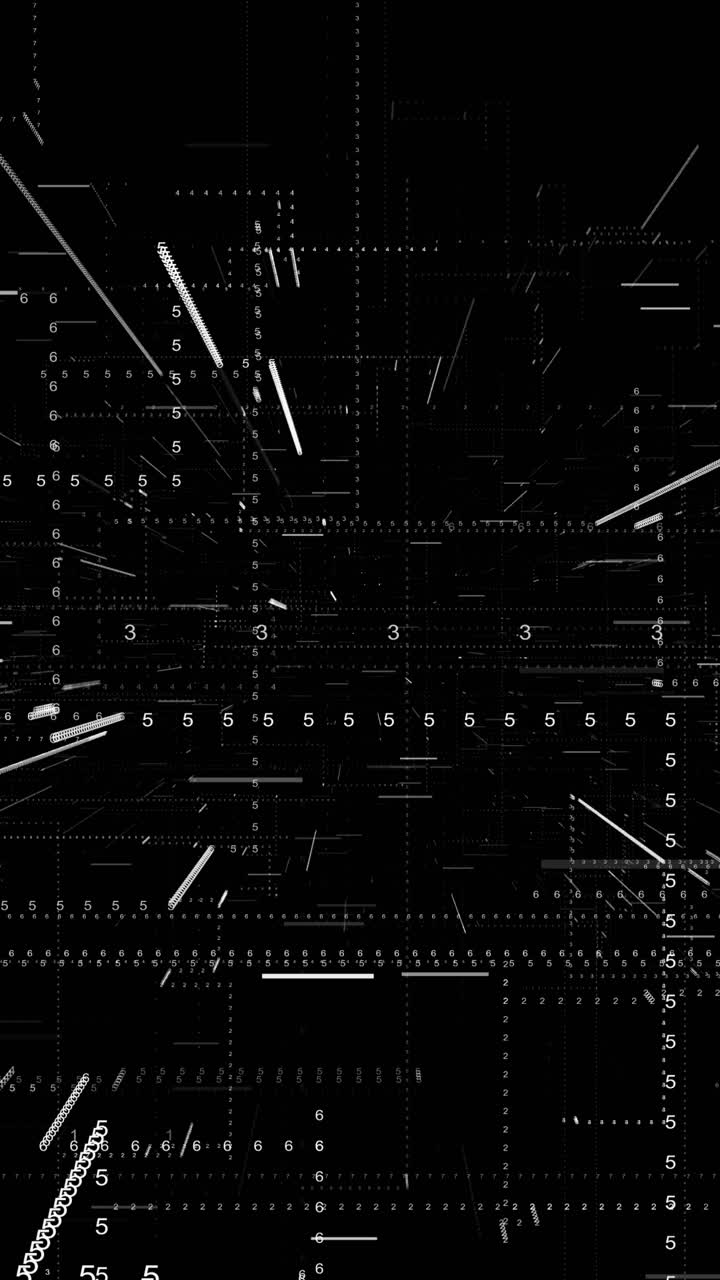 Futuristic processing data on black background connection digital interface business network global