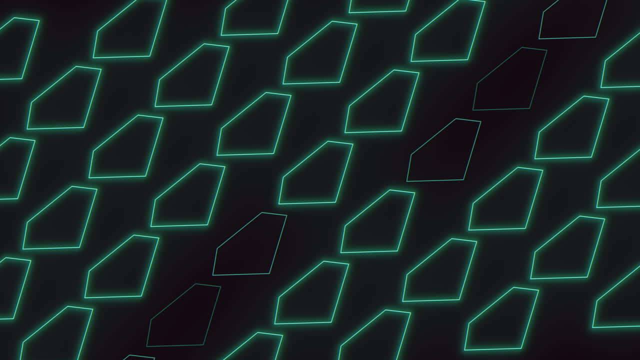 Neon green grid glowing lines illuminate pattern