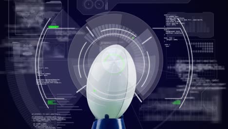 Animation-of-scopes-scanning-and-data-processing-over-rugby-ball