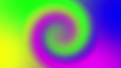 animation of retro hypnotic motion of multi coloured swirl