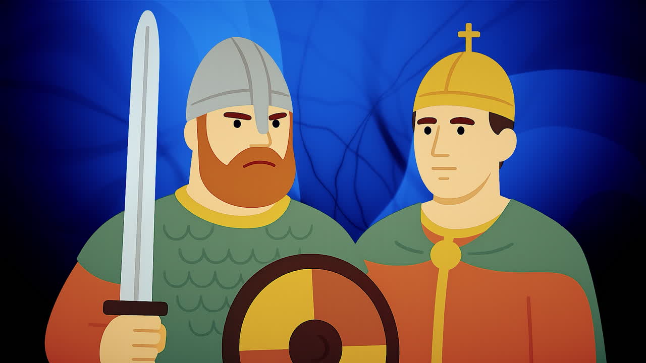Portrét Vikinga a krále