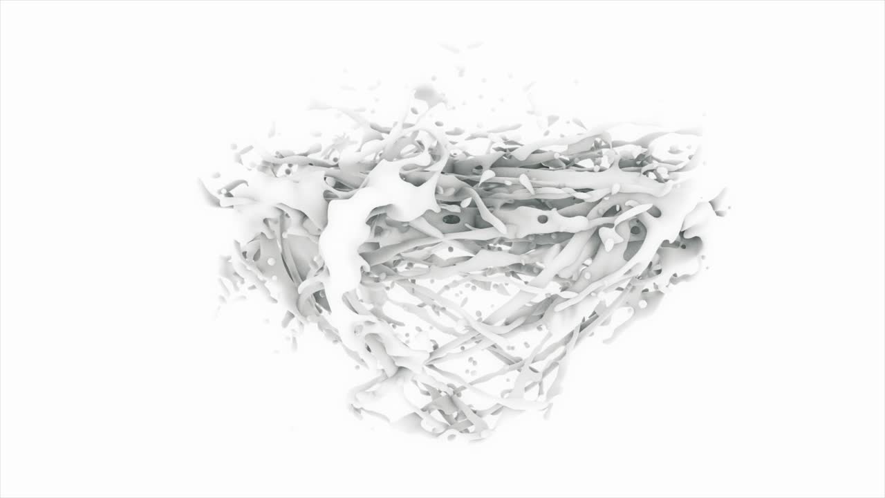 salpicaduras de líquido blanco