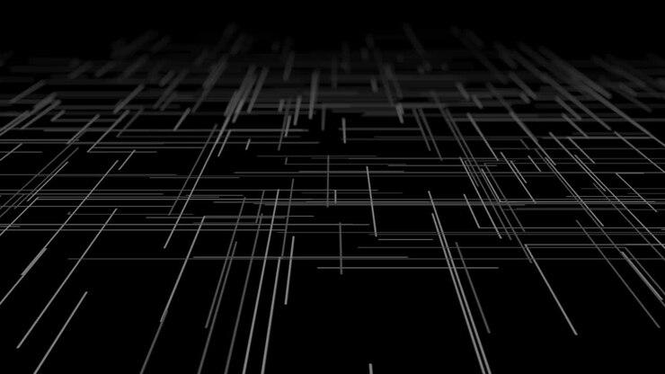 Abstract black geometric linear motion background