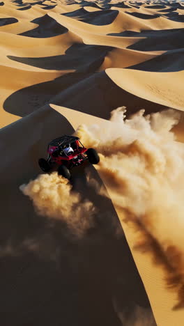 red atv in the desert