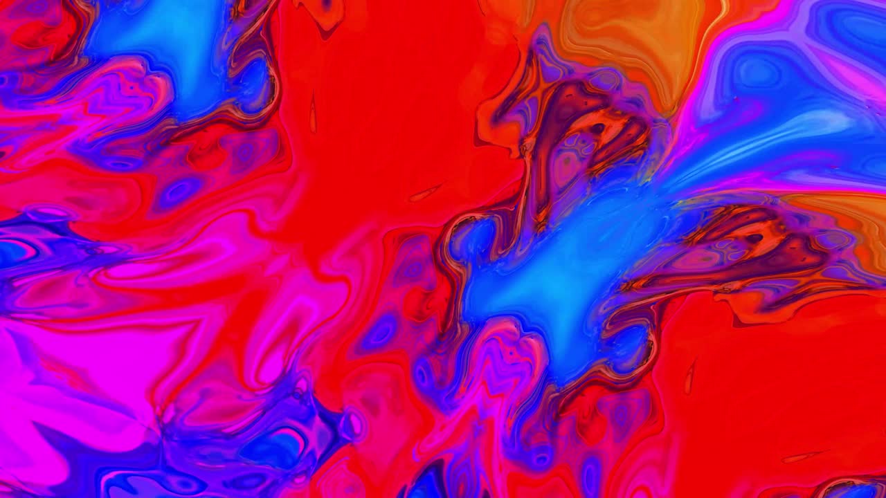 fondo de animación líquida de color agua azul y rosa abstracto. animación ondulada de color agua ondulada.