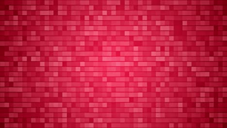 Red-square-mosaic-animated-background,-seamless-colorful-pixels-texture,-abstract-rectangles-backdrop