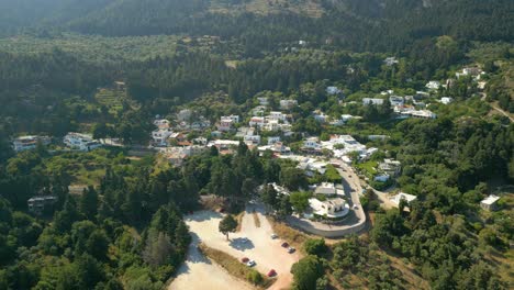 vista panorámica de la ciudad de kos, grecia desde el aire